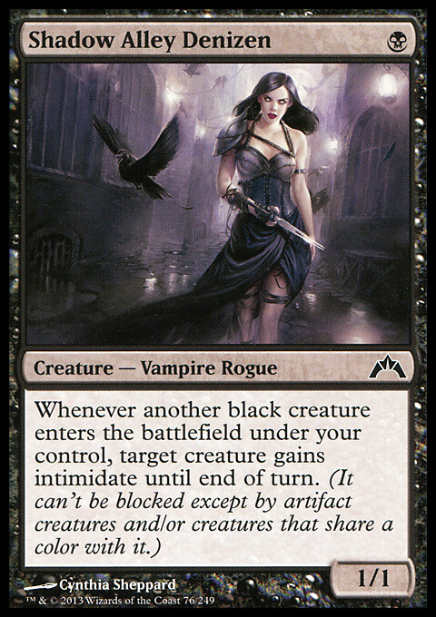 MTG Magic the Gathering Shadow Alley Denizen (76/257) Gatecrash LP