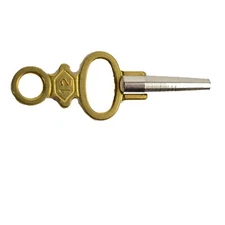 Vintage pocket Watch clock key Brass and Steel Keys Clock Parts #12 0.95 mm