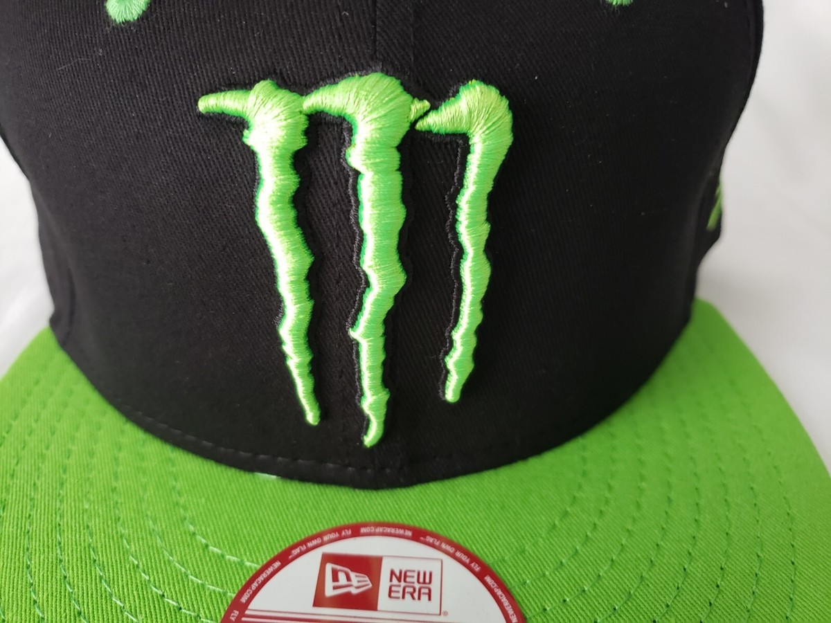Monster Energy New Era 9Fifty Athlete Snapback Hat Cap Black Monster Energy New Era 9Fifty Athlete Snapback Hat Cap Black