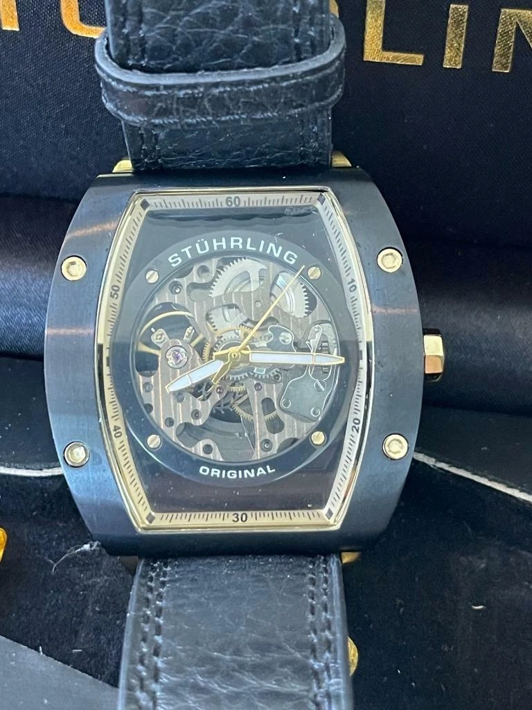 Stuhrling rectangle best sale watches