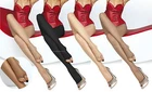 Toeless Sheer Summer Tights 15 Denier Various Colours Open Toe