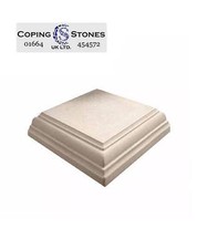 Fluted edge Flat top 380mm x 380mm Pier Cap (Various Colours Available)