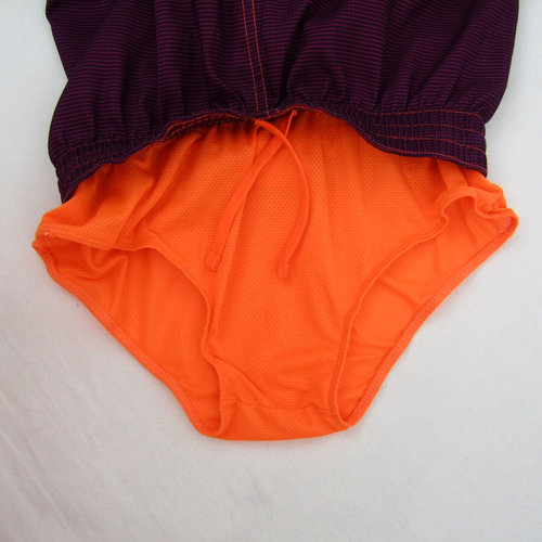 Nike Boys Blue Pink Orange Stripe Swim Trunks Board Shorts Size M Built In Brief - Picture 5 of 10