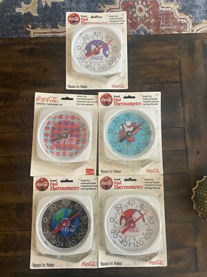 5 Coca Cola Thermometers
