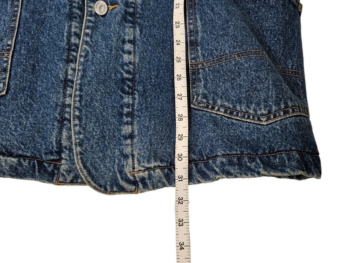Vintage Armani Jeans Denim Jacket Coat Quilt Lined Parka Vintage Armani Jeans Denim Jacket Coat Quilt Lined Parka