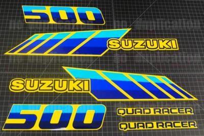 87' - 90' Quadracer Suzuki 6pc LT500R, LT500 500 QUADZILLA Decal sticker graphic