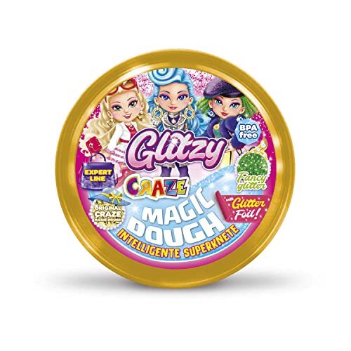 MAGIC DOUGH Craze Expert Plastelina Bambini con Glitter Pasta da (P3d)