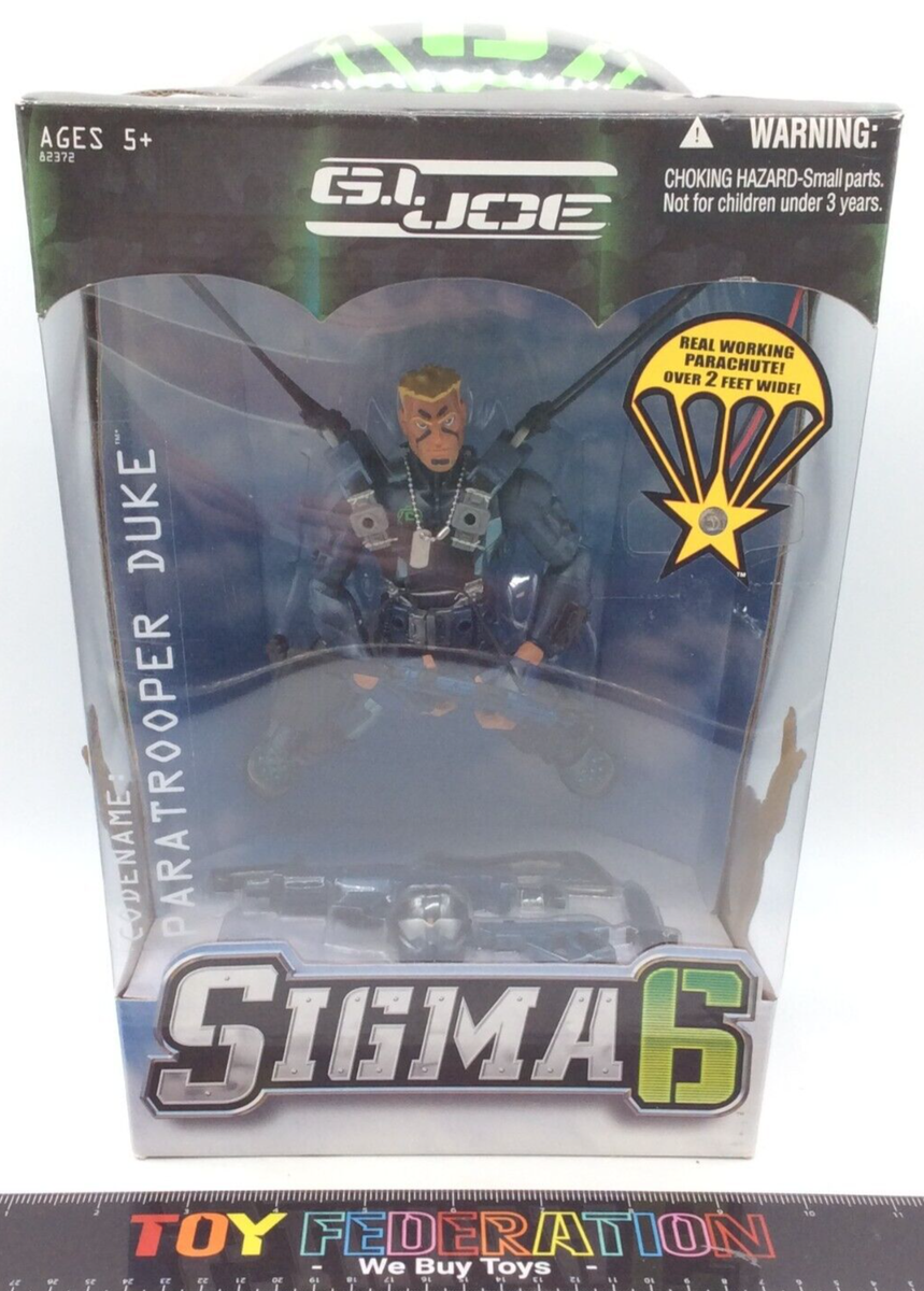 G.I. Joe Sigma 6 PARATROOPER DUKE Parachute Action Figure | eBay