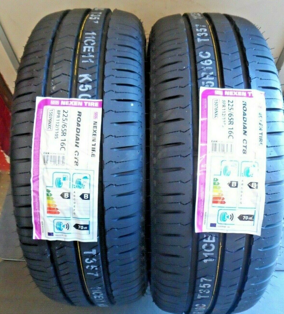 2 X 225 65 16C Nexen Roadian CT8 Commercial Van Tyre 225/65R16C 22565R16C