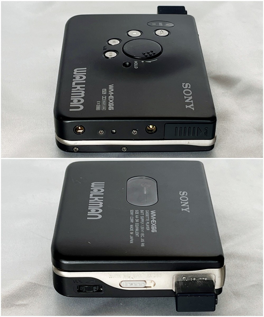 SONY WM-EX66 1992 Walkman W/Plug adapter Cassette Player Made in