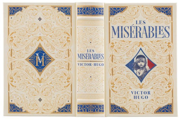 LES MISERABLES Victor Hugo Deluxe Leather Bound Collectible