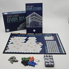 New Mill Industries Board Game Union Station Box, Complete, Pristine Condition 