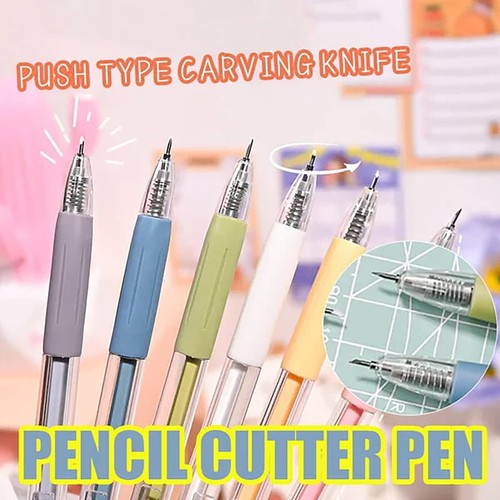 Press Engraved Pen Student Manual Diy Tool Morandi Color Handmade Paper Cut - Picture 12 of 34