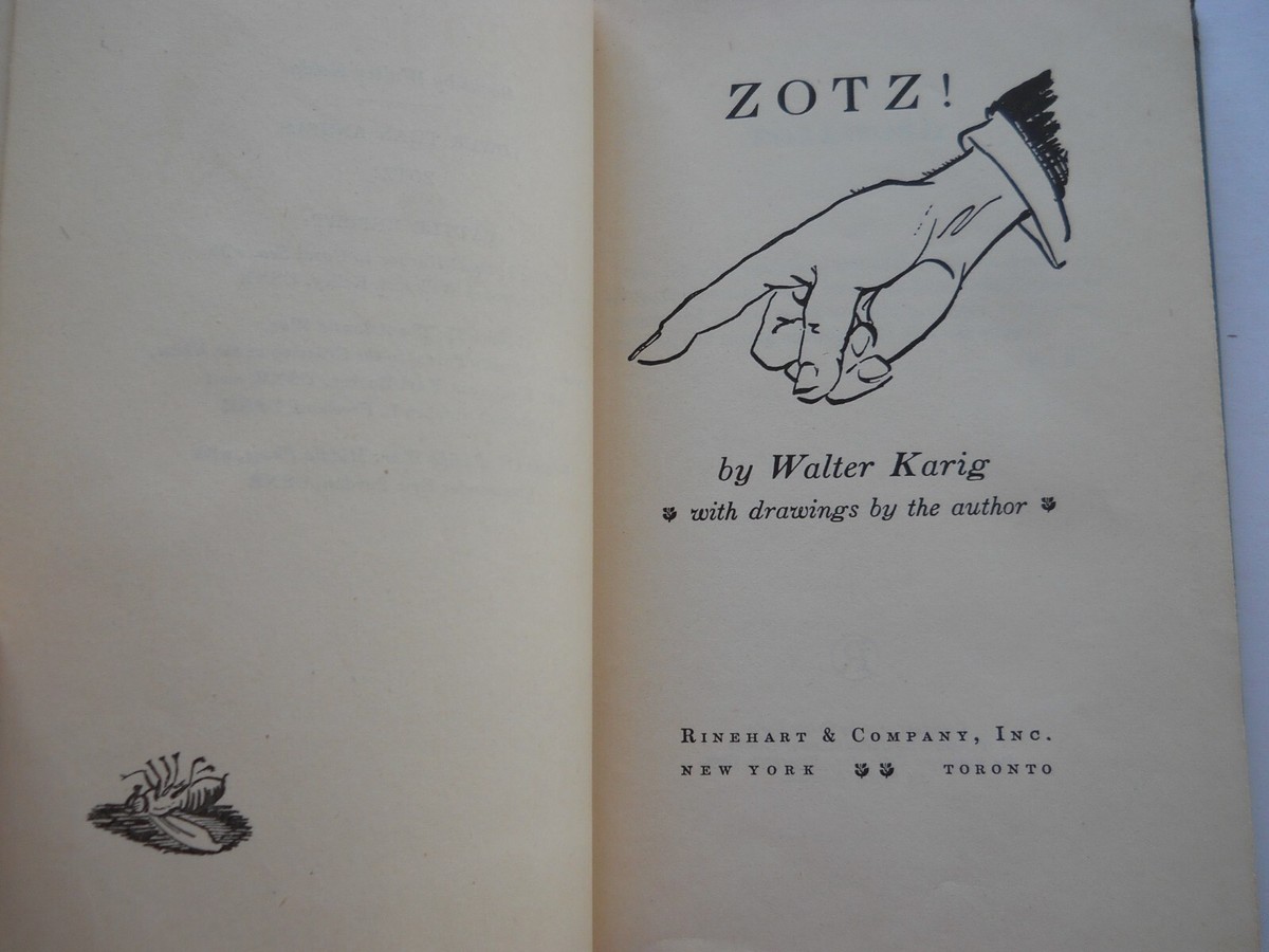 ZOTZ, WALTER KARIG VINTAGE 1947 | eBay