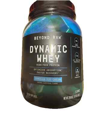 GNC Beyond Raw Dynamic Whey Vanilla Ice Cream, 1.87 lbs, Exp 01/26