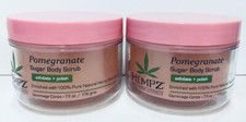 Hempz Pomegranate Sugar Body Scrub Exfoliate Polish - 2 Pack 7.3 oz each