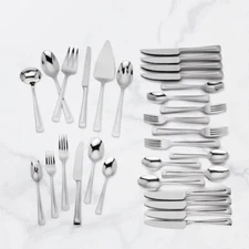 Lenox TOMLYN  - Stainless Steel 62 -piece Flatware Set - N/O - Service for EIGHT