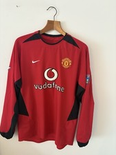 Manchester United Football Shirt, 2003, Nike, Long Sleeve, Medium, Beckham.