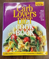 The Carb Lovers Diet Cookbook Healthy Recipes and Meal Plan Ellen Kunes Like New
