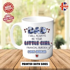 Personalisierte Papa finanzielle Belastung Tee Kaffee Tasse Witz lustig Tasse Vatertag