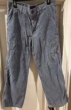 Abercrombie & Fitch Corduroy Gray Pants Vintage Sz 12 Made In USA