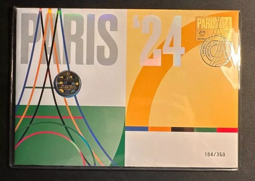 2024 Australia Impressions PNC Limit Edition Paris Olympic Team Coloured $1 Coin