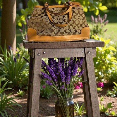 Vintage (2004) Coach Signature Canvas Hampton Satchel Y2K N°F04M-6830