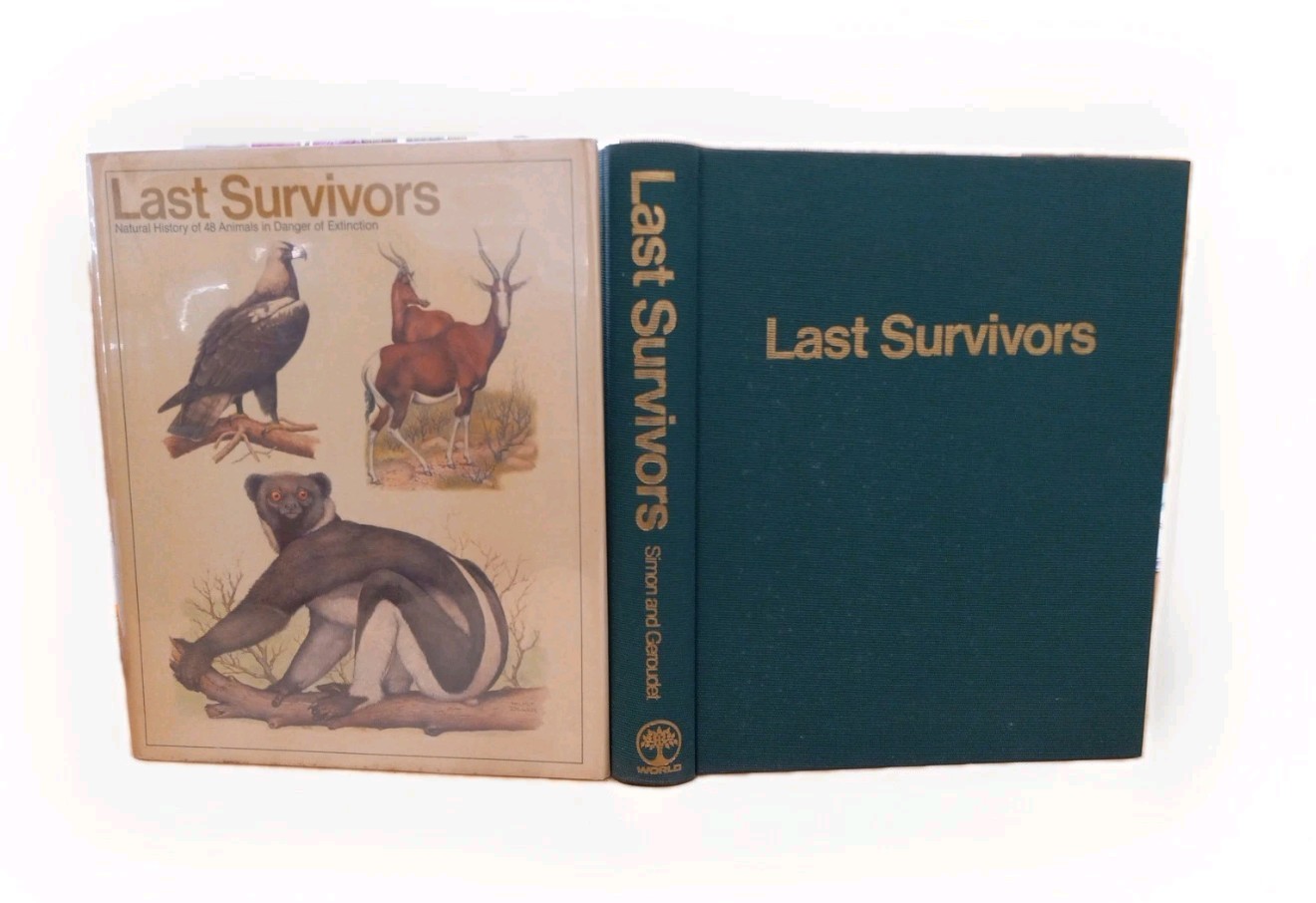 1970 1st Last Survivors Natural History 48 Animals In Danger Of Extinction 4to