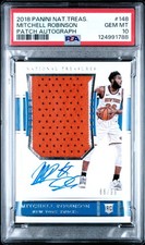 2018-19 National Treasures Mitchell Robinson #148 Rookie Patch Auto /99 PSA 10