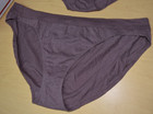 2 New Brown Just My size Bikini Panties Size 13 5xHips 59"-61" Lot — photo 6