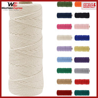 Makramee Garn 2Mm Off-White Baumwollgarn 100M Bastelschnur FüR DIY Handwerk