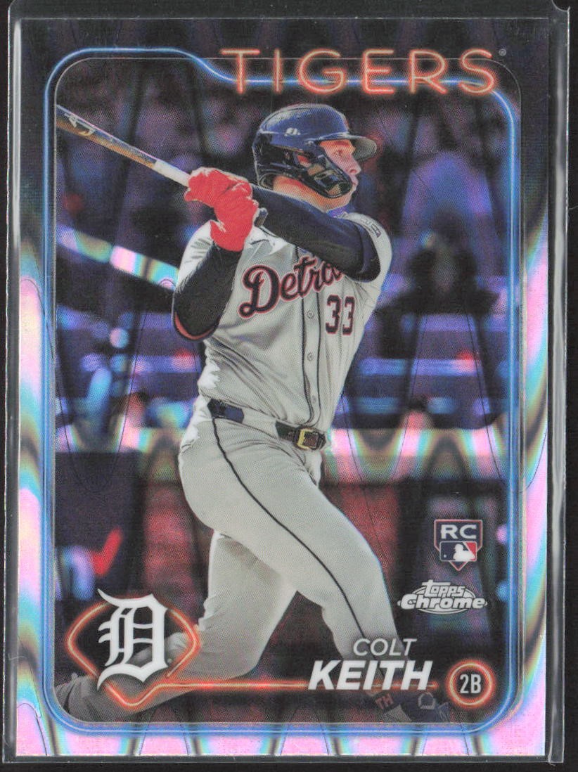 Colt Keith 2024 Topps Chrome Raywave Refractors #2 Detroit Tigers