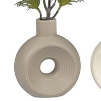 Dekovase Candy Mit Lochdesign Relief H. 15Cm Matt Braun Keramik Formano Wa
