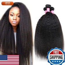 Odir Kinky Straight Bundles 16 18 20 Inch 9A Brazilian Virgin Hair 3 Bundles