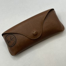 Vintage Ray Ban Sunglasses Case Brown Pebble Semi Hard Case
