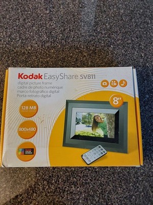 Kodak EasyShare SV811 8'' LCD Digital Picture Frame 128MB USB Speakers Black