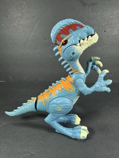 Jurassic World JW 7" Dilophosaurus Raptor with Lights  Sounds Blue Dinosaur