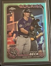 2024 Topps Chrome Update Rookie Debut Jordan Beck #USC133 Aqua Refractor /199