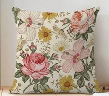 Pillow Cover INDOOR/OUTDOOR Linen Blend Floral 2 Sizes 66801