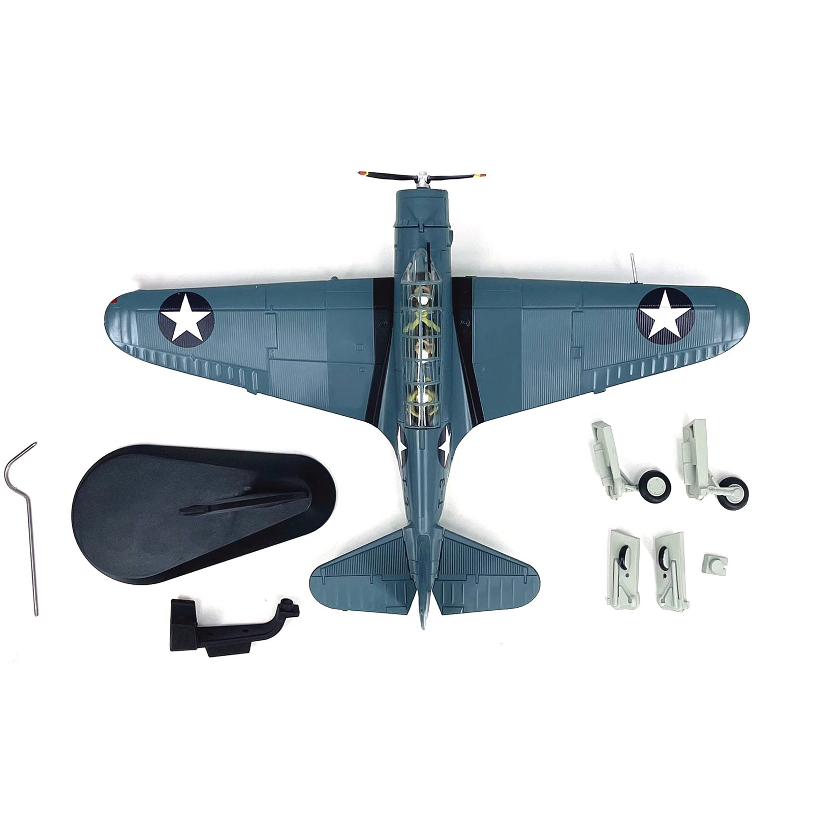 1/72 Scale Diecast Alloy WWII US Navy TBD Devastator Bomber Aircraft Model