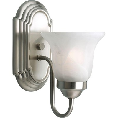 Progress Lighting 1 Light Bathroom Vanity Light, Modern Bath Lighting Fixture---