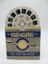 View-Master Reel 502, Mexico City And Vicinity, 1949, Hand Lettered