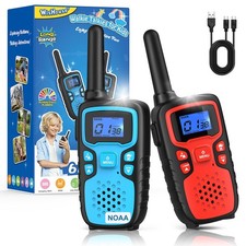 Walkie Talkies for Kids Rechargeable Long Range,Xmas Birthday Gift for 4 5 6 ...