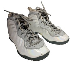 Nike Little Posite One Iridescent Silver GS Youth Shoes US 3Y CU1052-001
