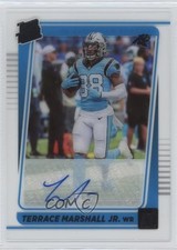 2021 Panini Clearly Donruss Rated Rookie Auto Terrace Marshall Jr #67 Auto 08gc