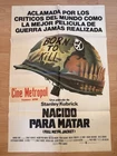 Born to Kill - nacido para matar - ORIGINAL Movie Poster  RARE ARGENTINA Kubrick