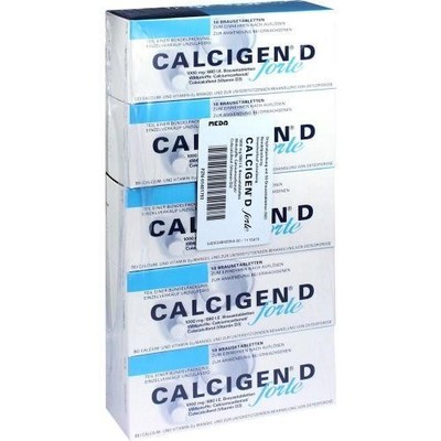 CALCIGEN D forte 1000 mg/880 I.E. Brausetabletten 50 St PZN 1401793