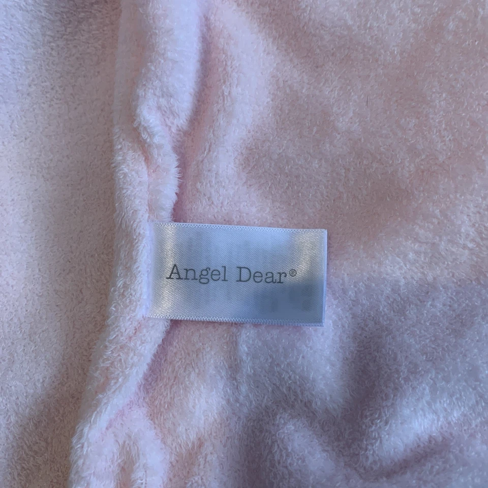 Плюшевое одеяло Angel Dear Pink Sleeping Bulldog Lovey Security 12 дюймов - Изображение 3 из 4