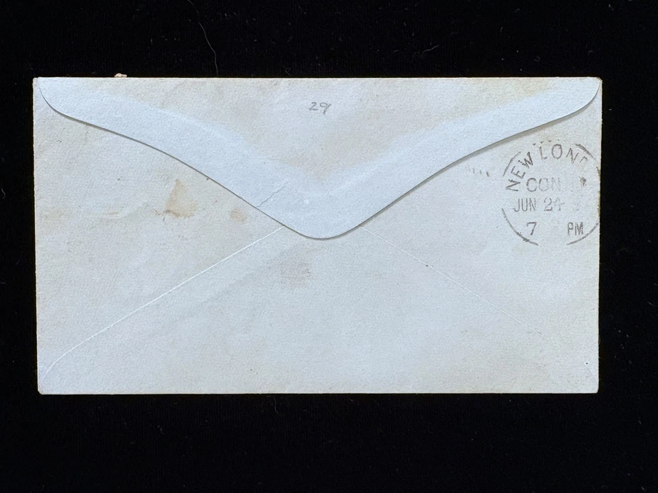 CT MYSTIC BRIDGE COVER #206 BOLD FANCY CANCEL - Image 2 of 2