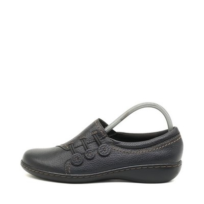 Clarks Damen 260673173065 Slipper schwarz Leder Unstructured Komfortschuhe EU 37